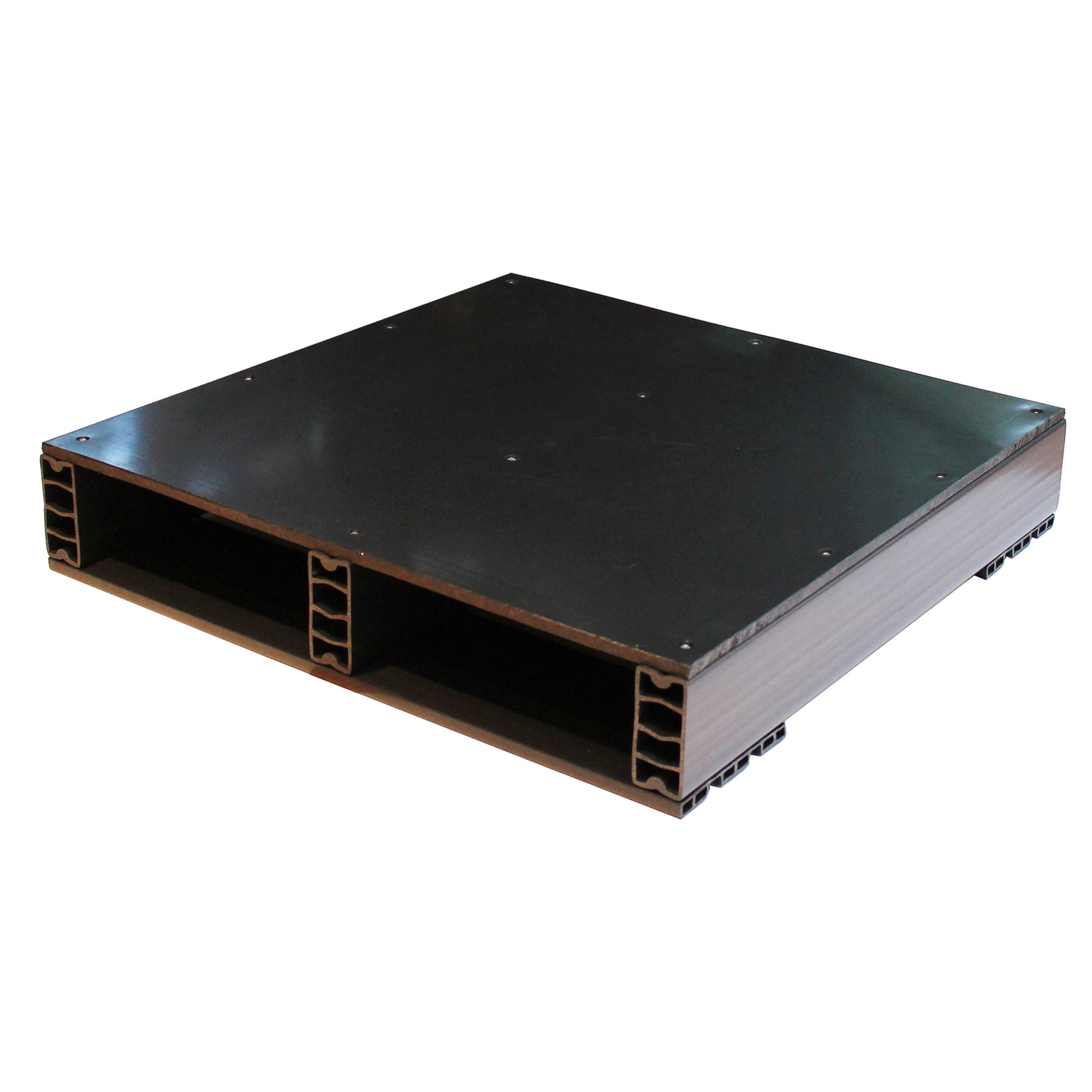 Jifram Extrusions, Inc., Flat Top Plastic Pallet, 24in.L x 24in.W, Model# 05000411